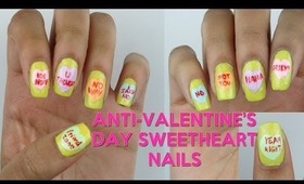 Sweetheart Anti-Valentine's Day Nail Tutorial | OffbeatLook