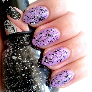 There are tiny, small and large hex shaped matte-glitters and black bar matte-glitters, sooo much fun to put on bright colors!
READ MORE: http://www.beautybykrystal.com/2013/06/icing-nail-polish-splatter.html
