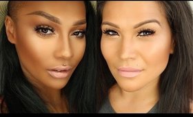 GRWM BRONZE SUMMER GLAM DATE NIGHT & BEACH WAVES HAIR | SONJDRADELUXE