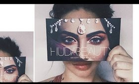 HUDA BEAUTY DESERT DUSK PALETTE // Beginner Friendly Eye tutorial