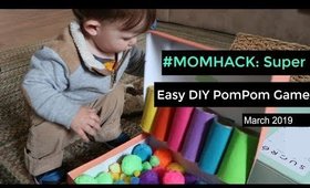 Super Easy DIY PomPom Activity for Toddlers #MomHacks