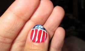 quick 4th of july nails