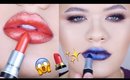NEW MAC METALLIC LIPSTICKS?! | Lip Swatches & First Impressions