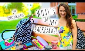 Back to School ♡ What's in My Backpack + DIY Tumblr Backpack