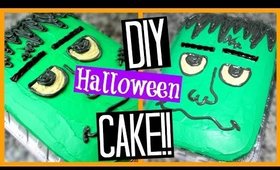 DIY HALLOWEEN CAKE | Frankenstein!! (Super Easy)