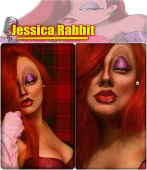 Decided to transform as a toon version of Jessica Rabbit. 