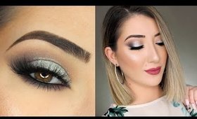 Black and Silver Smokey Eye Makeup Tutorial | Huda Beauty Smokey Obsessions