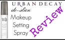 Urban Decay de-slick Setting Spray Review { The Makeup Squid }