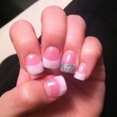 Shimmery French tips :)