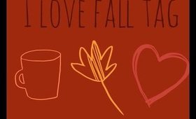I Love Fall Tag