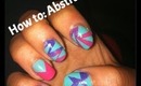 DIY: Abstract nail art using tape!