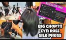 Silk Press on DAMAGED natural hair. Big Chop!!?? Cyn Doll