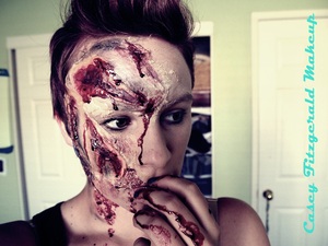 FX makeup. second time using liquid latex and i think it looks good :)