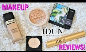 MINERAL MAKEUP Reviews│IDUN Minerals Powder Foundation│Norrsken Foundation│Mineral Concealer│Mascara