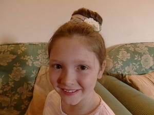 My sister has quite short hair but I think I have made a quite neat ballerina bun hehe xxxx