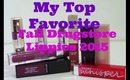 My Top Favorite Fall Drugstore Lippies