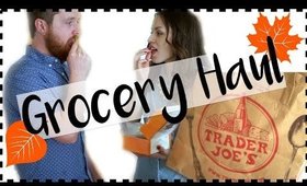 TRADER JOE'S HAUL! GROCERY HAUL WITH MY HUSBAND! FALL FOOD!