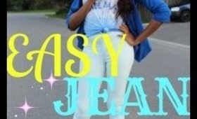 Hight Waisted Easy Jeans Look Book