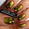Golden Stardust Nails