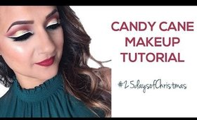 Candy Cane Makeup Tutorial | #25daysofChristmas