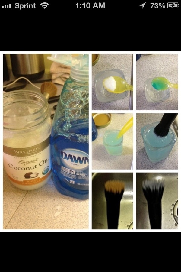 how I clean my brushes Talia P.'s Photo Beautylish