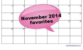 November 2014 Favorites