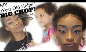 My BIG Chop! | My 3 year old HELPS!