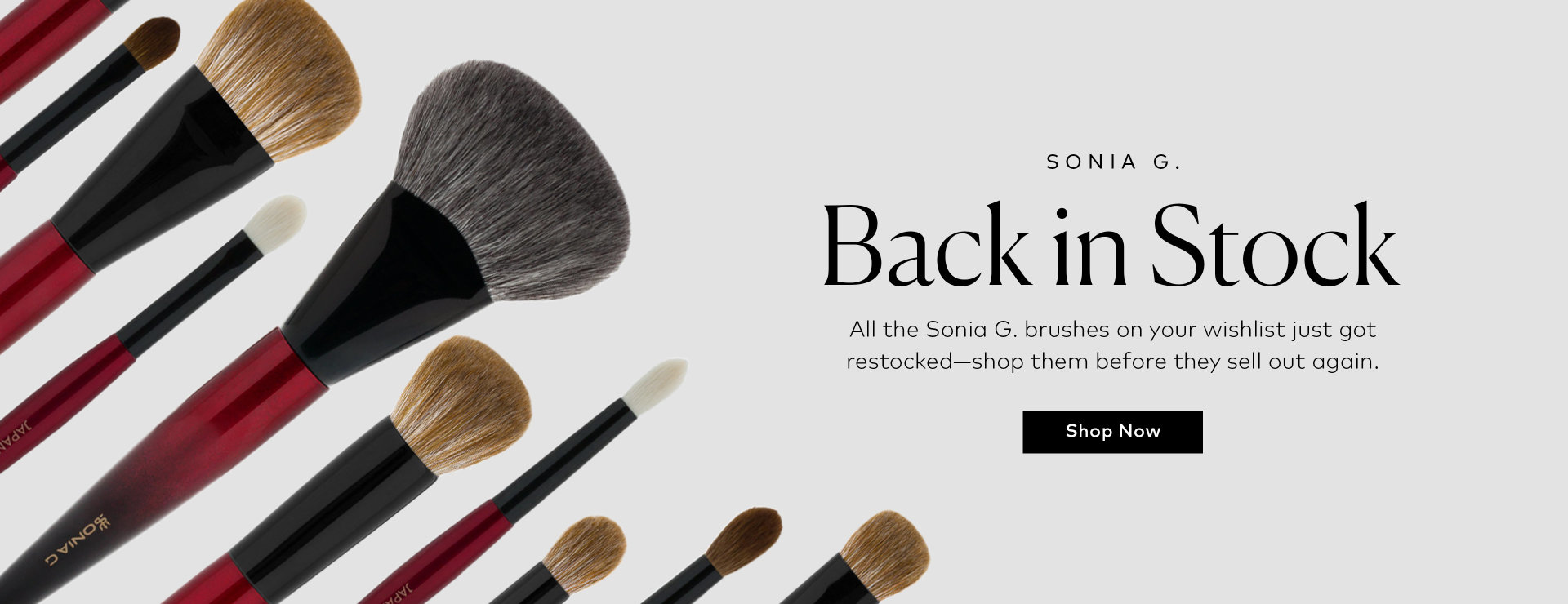 Shop your favorite Sonia G. brushes before they sell out again on Beautylish.com