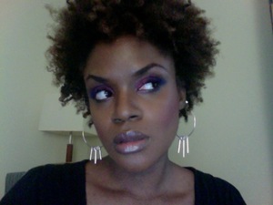 My makeup work: "3 shades of eyeshadow/contouring eyes,nose & cheekbones."