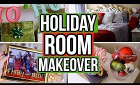 HOLIDAY ROOM MAKEOVER 2017! Easy DIY Holiday Room Decor