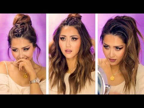 ☆ TRENDING INSTAGRAM HAIRSTYLES for EVERYDAY with PUFF 💜 EASY BRAIDS &  UPDOS for Long 💜 Medium HAIR | Tina - MakeupWearables L. Video | Beautylish