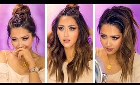 ★ TRENDING INSTAGRAM HAIRSTYLES for EVERYDAY with PUFF 💜  EASY BRAIDS & UPDOS for Long 💜 Medium HAIR