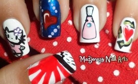 Nail Art Inspired: what I love it makes me what I am~ My entry to AGoates contest