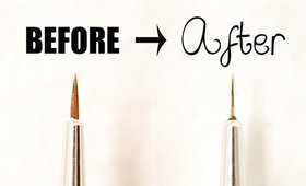 DIY Thin Brush for Nail Art or Fine Details