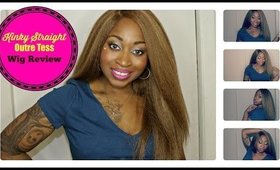 Blonde Kinky Straight Hairstyle Under $25 ! | Start To Finish Tutorial / Outre Tess Wig Review