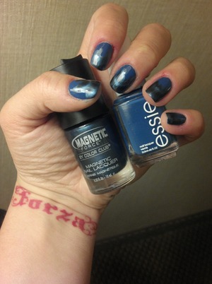 Essie: Mezmerised & Magnetic Force in blue shade