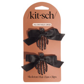Kitsch Skeleton Flat Claw Clips Skeleton Flat Claw Clips
