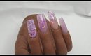 Pink Designer Acrylic Nails