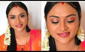 தீபாவளி மேக்கப் Look | பண்டிகை மேக்கப் Look | Traditional Festival Makeup Look