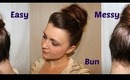 Cute Easy Messy Bun Hairstyle Tutorial For Medium to Long Hair [Collab with Makeupwearables]