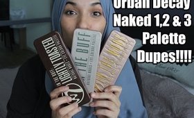 Urban Decay Naked 1,2 & 3 palette dupes! ft W7 eyeshadow palettes