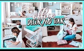 OFFICE TOUR | CLEAN & DECORATE MY OFFICE WITH ME