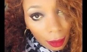 How to rock a Blackeyeshadow with a dewy finish
