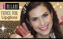 NEW Milani Fierce Foil Lip Gloss Review and Swatches!