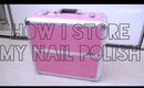 How I Store My Nail Polish Ft. Yazmo ♡