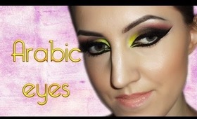 Arabic makeup (bright, neon colors)