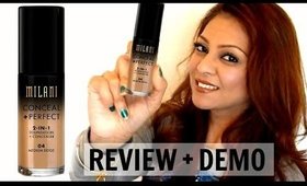 MILANI Conceal + Perfect 2 In 1 Foundation + Concealer Review and Demo