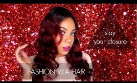 SLAY YOUR CLOSURE WITH SHAVED SIDES FT. FASHION VILA HAIR (Aliexpress)