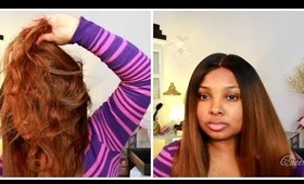 Bringing my Wig back to life using the Style House flat iron - demo