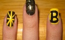 Boston Bruins Nails (manicure for the pinkhats!)